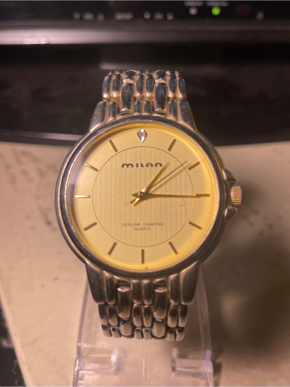Milani Men's Two-Tone Dress Watch with Yellow Dial